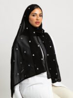 ⁦طرحه القلرب الرمادية أسود⁩ - الصورة ⁦6⁩