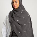 طرحه بوال طبقتين القلوب رمادي