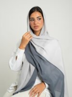 ⁦طرحة ليزر نصفين درجات الرمادي⁩ - الصورة ⁦2⁩