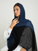 ⁦طرحة ليزر نصفين درجات الأسود⁩ - الصورة ⁦2⁩