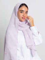 طرحة ورود صغيرة طبقتين - بنفسجي فاتح