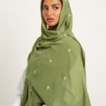 طرحة درب الورد ليزر تفاحي