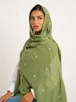 طرحة درب الورد ليزر تفاحي