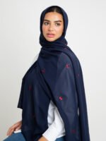 ⁦طرحة سيدة الكرز ليزر كحلي⁩ - الصورة ⁦4⁩