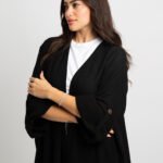 عباية بوهيمي أسود