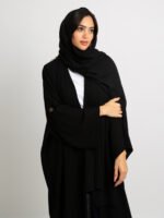 ⁦عباية بوهيمي أسود⁩ - الصورة ⁦5⁩