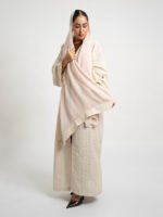 ⁦عباية بوهيمي بقصة عادية زهرة ركامة سكري⁩ - الصورة ⁦3⁩