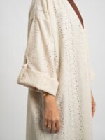 ⁦عباية بوهيمي بقصة عادية زهرة ركامة سكري⁩ - الصورة ⁦4⁩