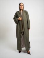 ⁦عباية بوهيمي بقصة عادية زهرة ركامة زيتي⁩ - الصورة ⁦3⁩