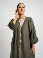 ⁦عباية بوهيمي بقصة عادية زهرة ركامة زيتي⁩ - الصورة ⁦6⁩