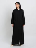 ⁦عباية العمرة أسود بسحاب⁩ - الصورة ⁦3⁩