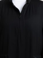 ⁦عباية العمرة أسود بسحاب⁩ - الصورة ⁦7⁩