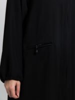 ⁦عباية العمرة أسود بسحاب⁩ - الصورة ⁦8⁩