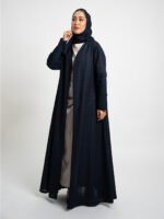 ⁦عباية نص كلوش بتلات ركامة كحلي⁩ - الصورة ⁦3⁩