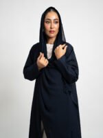 ⁦عباية نص كلوش بتلات ركامة كحلي⁩ - الصورة ⁦4⁩