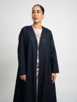 ⁦عباية نص كلوش بتلات ركامة كحلي⁩ - الصورة ⁦8⁩