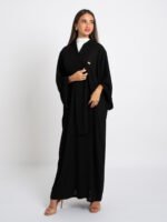 ⁦عباية فلوستايل أسود⁩ - الصورة ⁦2⁩