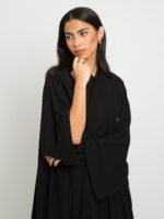 ⁦عباية فلوستايل أسود⁩ - الصورة ⁦7⁩