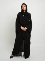 ⁦عباية فلوستايل أسود⁩ - الصورة ⁦8⁩