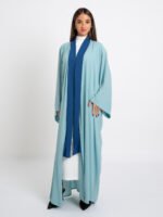 ⁦عباية فلوستايل أكوا وأزرق⁩ - الصورة ⁦3⁩