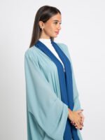 ⁦عباية فلوستايل أكوا وأزرق⁩ - الصورة ⁦4⁩