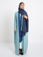 ⁦عباية فلوستايل أكوا وأزرق⁩ - الصورة ⁦5⁩