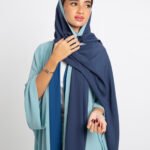 عباية فلوستايل أكوا وأزرق