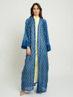 ⁦عباية واسعة إنديغو ملكي⁩ - الصورة ⁦2⁩