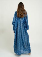 ⁦عباية واسعة إنديغو ملكي⁩ - الصورة ⁦4⁩