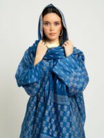 ⁦عباية واسعة إنديغو ملكي⁩ - الصورة ⁦8⁩