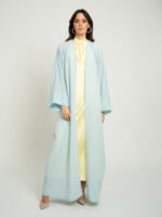 عباية بدون طرحة واسعة ازرق فاتح