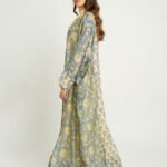 عباية واسعة عبير السماء أزرق باهت