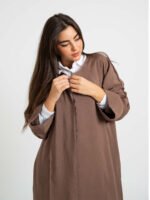 ⁦عباية عملية مقفلة صالونا - بني⁩ - الصورة ⁦2⁩