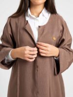 ⁦عباية عملية مقفلة صالونا - بني⁩ - الصورة ⁦4⁩