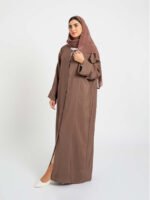 ⁦عباية عملية مقفلة صالونا - بني⁩ - الصورة ⁦5⁩