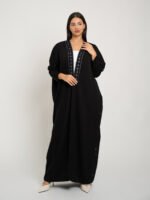 ⁦عباية نص بشت النجوم اللامعة أسود⁩ - الصورة ⁦3⁩