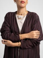 ⁦عباية نص كلوش قمر الياقوت عودي⁩ - الصورة ⁦6⁩