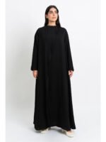 ⁦عباية العمرة لف نص كلوش أسود⁩ - الصورة ⁦3⁩