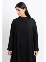 ⁦عباية العمرة لف نص كلوش أسود⁩ - الصورة ⁦2⁩