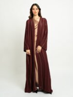 ⁦عباية نص كلوش خطوط السلسلة عودي⁩ - الصورة ⁦2⁩