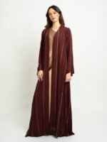 ⁦عباية نص كلوش خطوط السلسلة عودي⁩ - الصورة ⁦3⁩