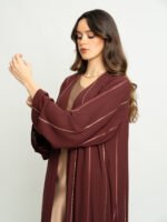 ⁦عباية نص كلوش خطوط السلسلة عودي⁩ - الصورة ⁦7⁩