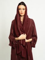 ⁦عباية نص كلوش خطوط السلسلة عودي⁩ - الصورة ⁦8⁩