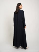 ⁦عباية نص كلوش مقفلة ألماس كحلي⁩ - الصورة ⁦4⁩