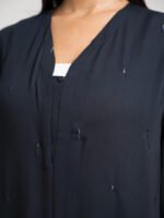 ⁦عباية نص كلوش مقفلة ألماس كحلي⁩ - الصورة ⁦7⁩