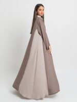 ⁦عباية برنسيس بدرجات البني⁩ - الصورة ⁦3⁩