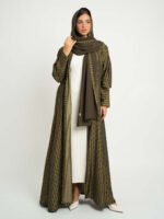 ⁦عباية نص كلوش أنغام الزيتون⁩ - الصورة ⁦7⁩