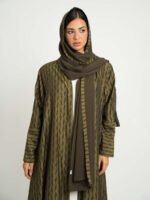 ⁦عباية نص كلوش أنغام الزيتون⁩ - الصورة ⁦8⁩