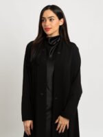 ⁦عباية نص كلوش ليالي نجد بكولة أسود⁩ - الصورة ⁦4⁩