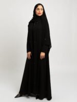 ⁦عباية نص كلوش ليالي نجد بكولة أسود⁩ - الصورة ⁦7⁩